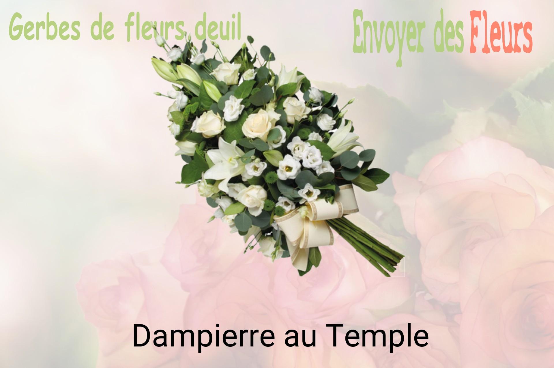 Gerbe de fleurs de deuil livrée à Dampierre-au-Temple